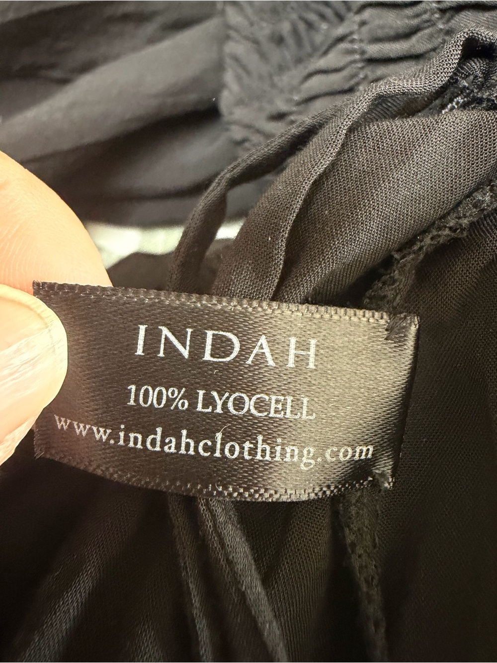 Indah Julie Solid Ruched Bodice Cutaway Maxi Dress Black Small $258 Revolve - Picture 12 of 13